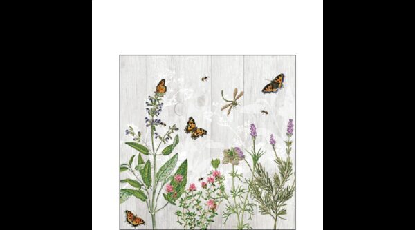AMB.12519345 Herb Garden papírszalvéta 25x25cm
