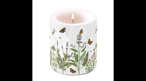 AMB.19319345 Herb Garden átvilágítós gyertya 10x10cm