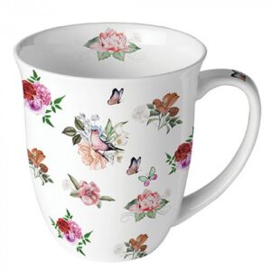 AMB.18419350 Charlotte white porcelánbögre 0