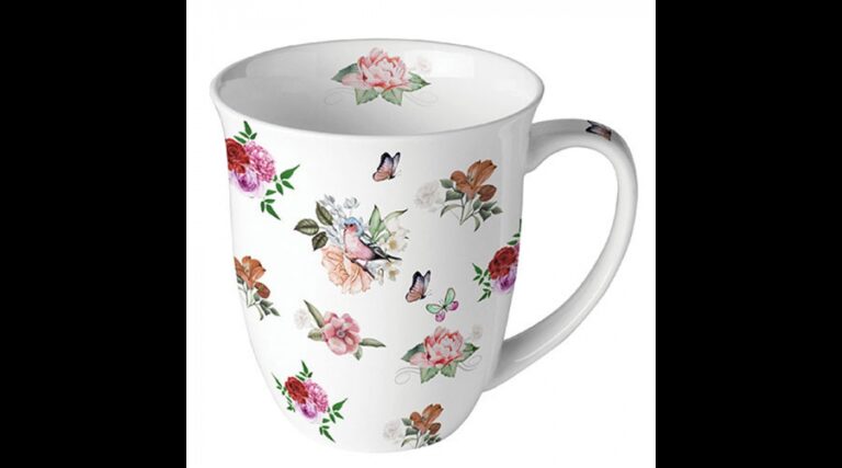 AMB.18419350 Charlotte white porcelánbögre 0