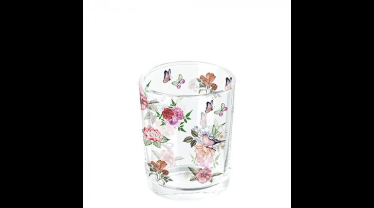 AMB.17319350 Charlotte white üveg mécsestartó 5