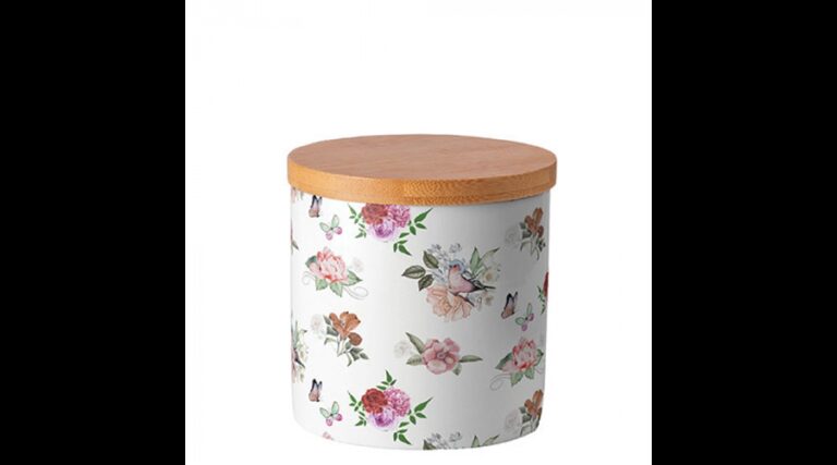 AMB.17419350 Charlotte white porcelán konyhai tároló 10x10cm