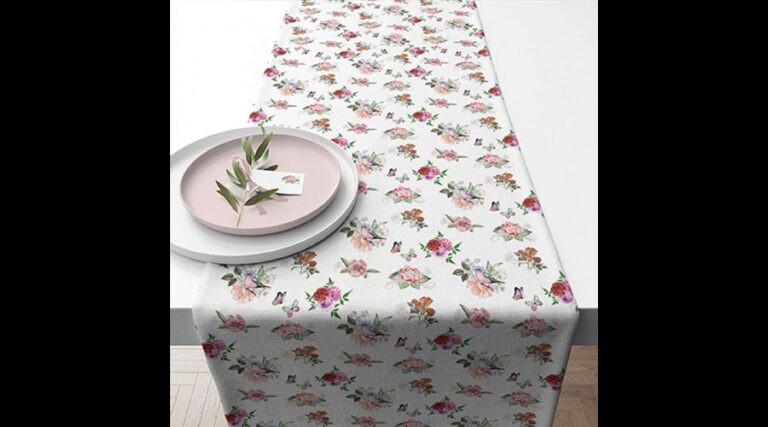 AMB.16619350 Charlotte white asztali futó 40x150cm