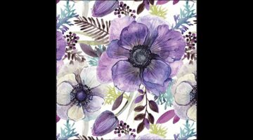 AMB.13319340 Purple dream papírszalvéta 33x33cm