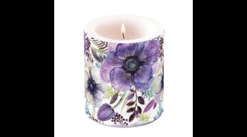 AMB.19319340 Purple dream átvilágítós gyertya 10x10cm