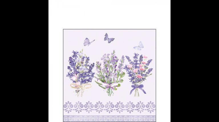 AMB.12519736 Lovely lavender lilac papírszalvéta 25x25cm