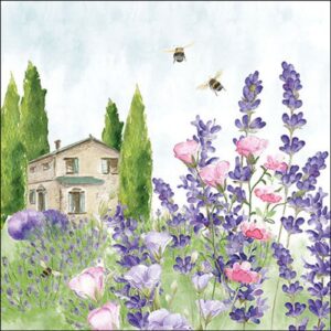 AMB.13319840 Lavender meadow papírszalvéta 33x33cm