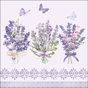 AMB.13319736 Lovely lavender lilac papírszalvéta 33x33cm