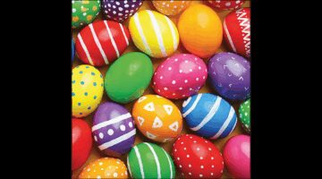 AMB.23319750 Painted Easter eggs papírszalvéta 33x33cm