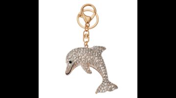 CLEEF.JZKC0170 Fém kulcstartó delfines