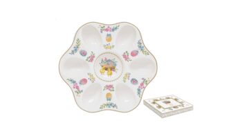 R2S.1337SPBL  Porcelán tojáskínáló tálca 21cm