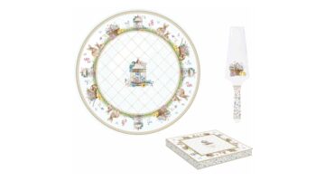 R2S.1112SPBL Porcelán tortatál lapáttal