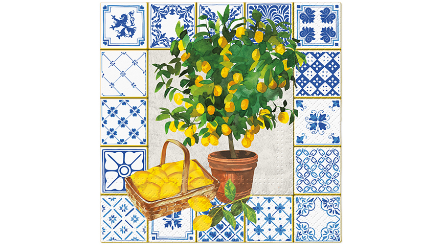 P.W.SDL145700 Citrus Tree papírszalvéta 33x33cm
