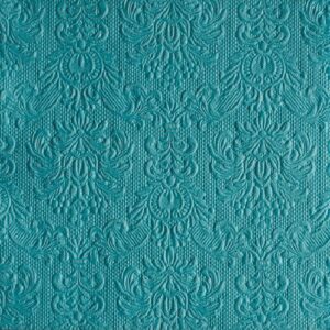 AMB.13307906 Elegance petrol dombornyomott papírszalvéta 33x33cm