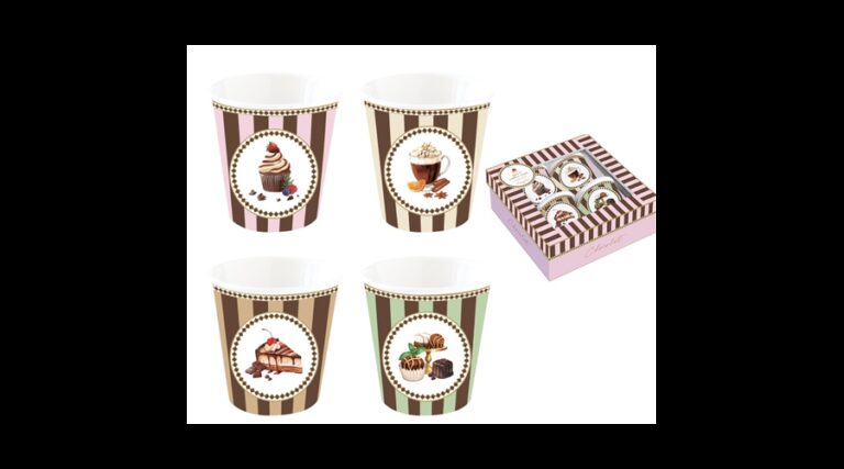 R2S.176SWEM Porcelán eszpresszópohár 4 személyes