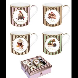 R2S.179SWEM Porcelánbögre 4db-os 300ml