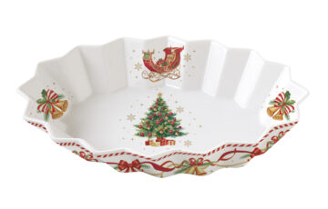 Porcelán ováltál, 25x17cm, dobozban, Christmas Tale