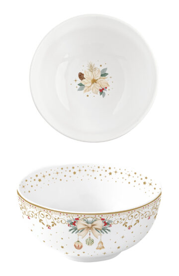 Porcelántálka 12cm, White Elegance