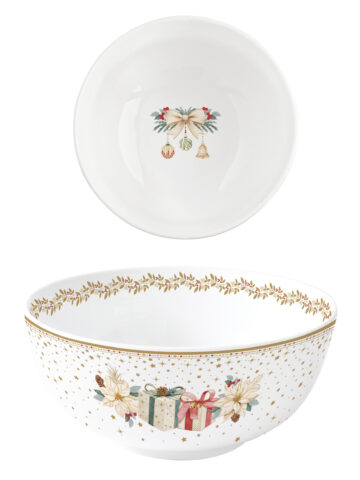 Porcelántál 15cm, White Elegance