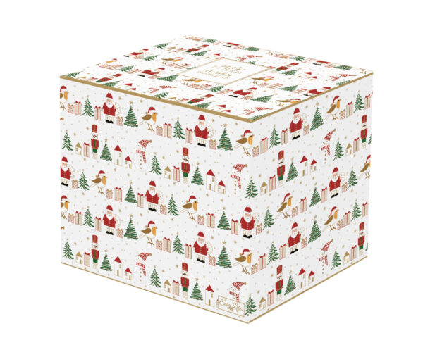 Porcelán teáskanna, 850ml, dobozban, Let it Snow