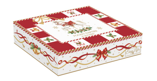 Porcelán kistálka 14x11cm, dobozban, Christmas Tale