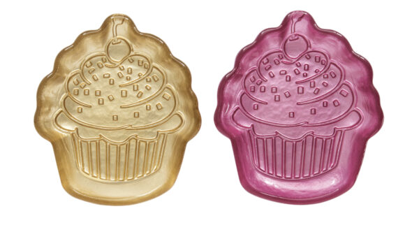 Üvegtálszett 2 db-os, 16,5x15cm, muffin forma, dobozban, Sweet Christmas