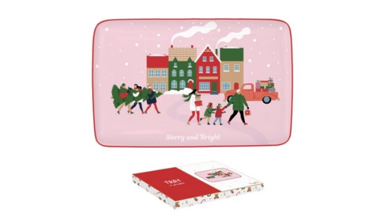 R2S.3227CTWI Porcelántálca 22x14cm