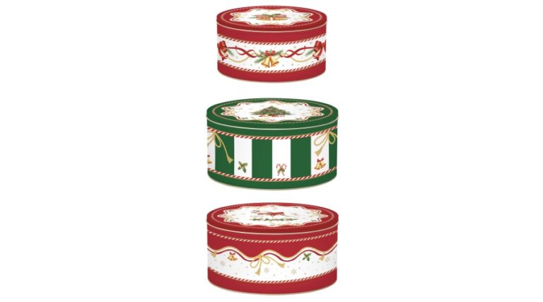 R2S.099CTAL Fémdoboz 3 db-os szett kerek