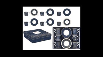 R2S.126MIDN Porcelán eszpresszócsésze+alj 6 személyes