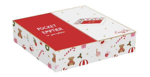 Porcelántálka 14x11cm, dobozban, Christmas Twist