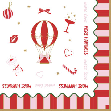 Papírszalvéta 33x33cm,20db-os, Christmas Twist