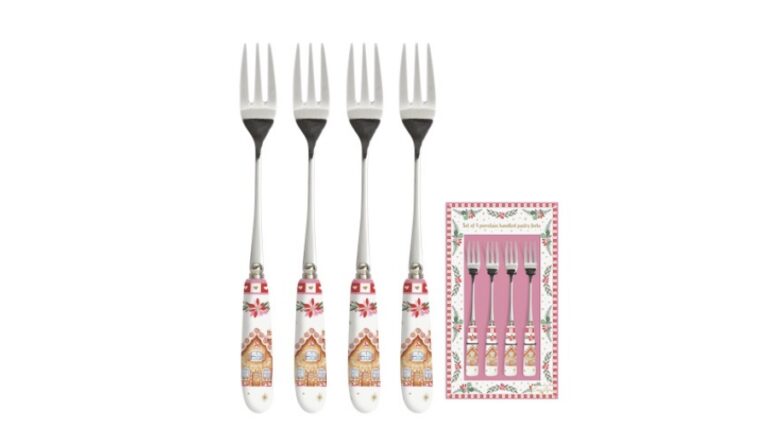 R2S.969SWEC Rozsdamentes süteményes villaszett 4 db-os