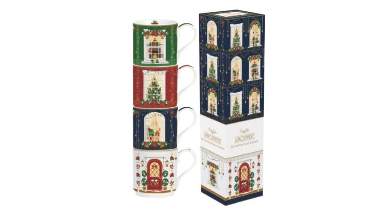 R2S.1039FEAV Porcelán bögreszett 4 db-os