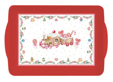 Műanyag tálca 46x32cm, Sweet Christmas