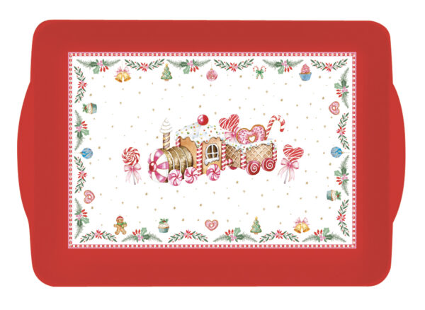 Műanyag tálca 46x32cm, Sweet Christmas