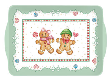 Műanyag tálca 22x15cm, Sweet Christmas