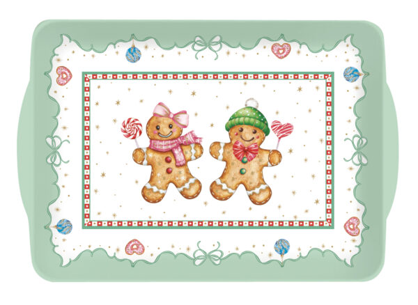 Műanyag tálca 22x15cm, Sweet Christmas