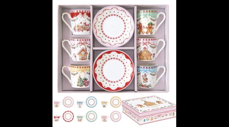 R2S.126SWEC Porcelán eszpresszócsésze+alj 6 személyes