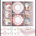 R2S.126SWEC Porcelán eszpresszócsésze+alj 6 személyes