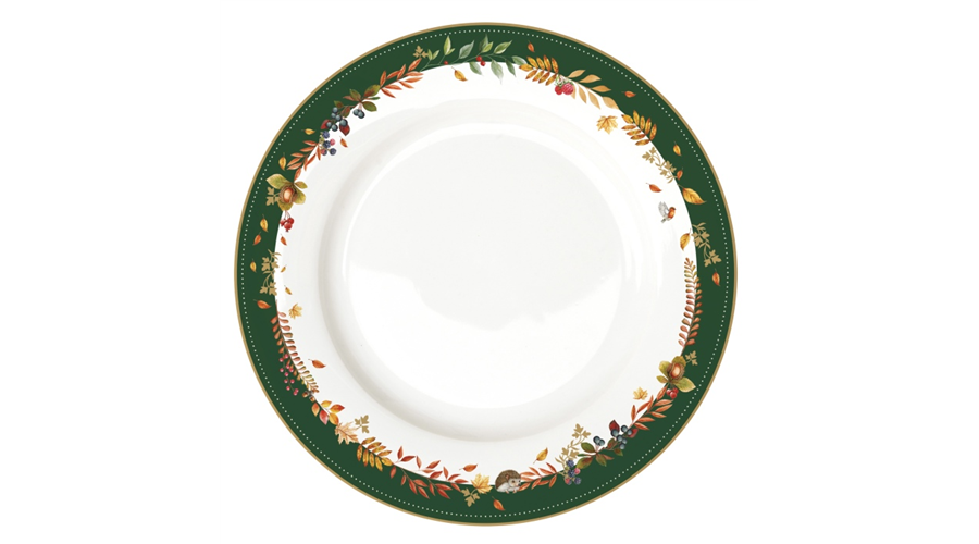 R2S.942FODR Porcelán lapostányér 26