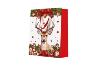 P.W.AGB2019003 Red Deer papír ajándéktáska medium 20x25x10cm