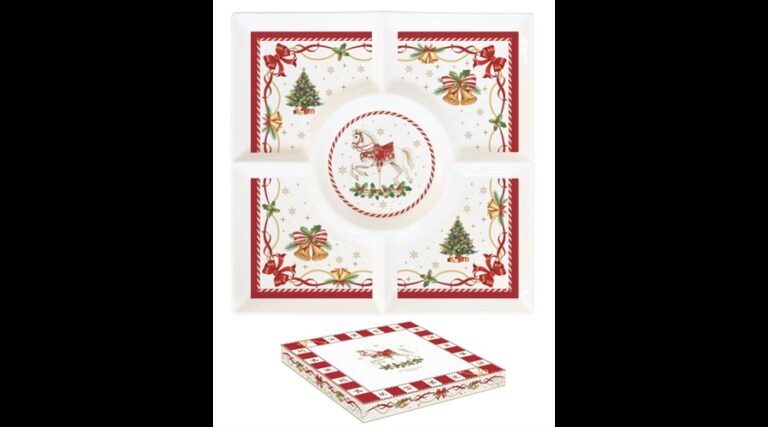 R2S.2095CTALPorcelán kínálótálca 25x25cm