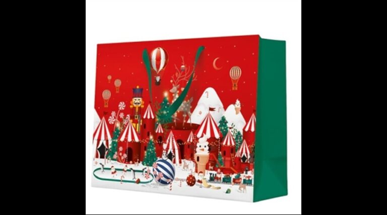 P.W.AGB2019706 Winter Wonderland Christmas papír ajándéktáska horizontal 33