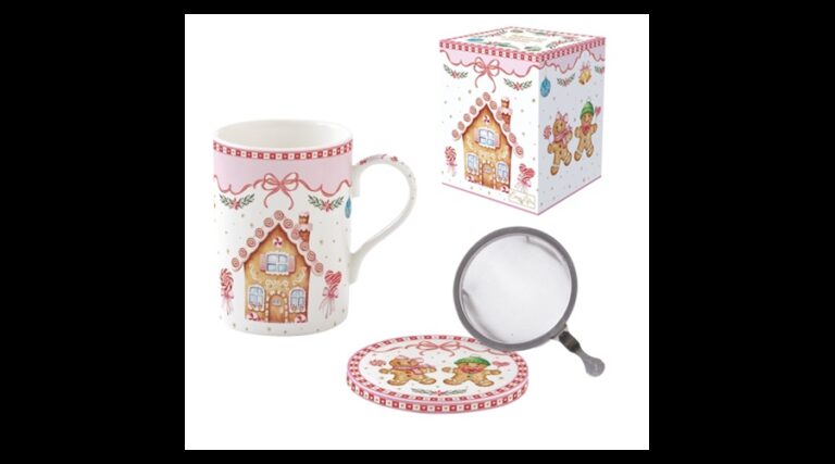 R2S.105SWEC Porcelán szűrősbögre tetővel