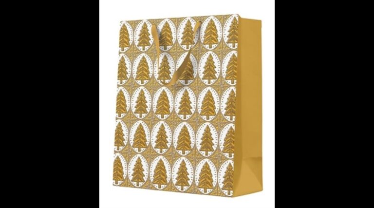 P.W.AGB2018805 Pattern Christmas Trees papír ajándéktáska premium large 26