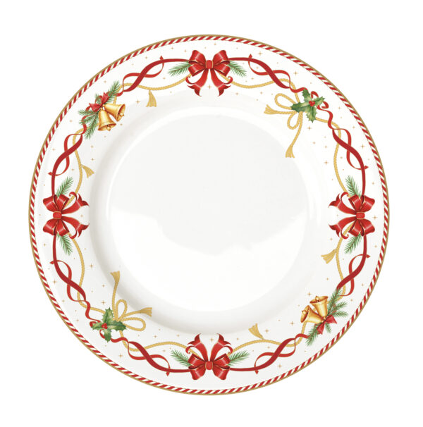 Porcelán lapostányér 26,5cm, Christmas Tale