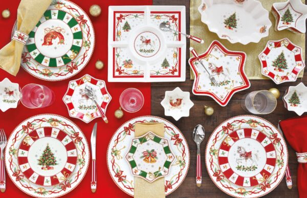 Porcelán mélytányér 21,5cm, Christmas Tale