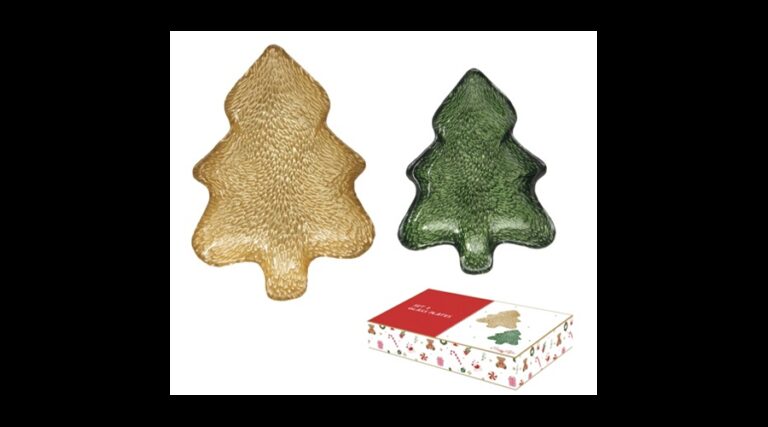 R2S.1417CTGG Fenyőfa üvegtál 2 db-os szett