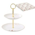 R2S.1339LSNO Porcelán süteményes állvány 2 emeletes