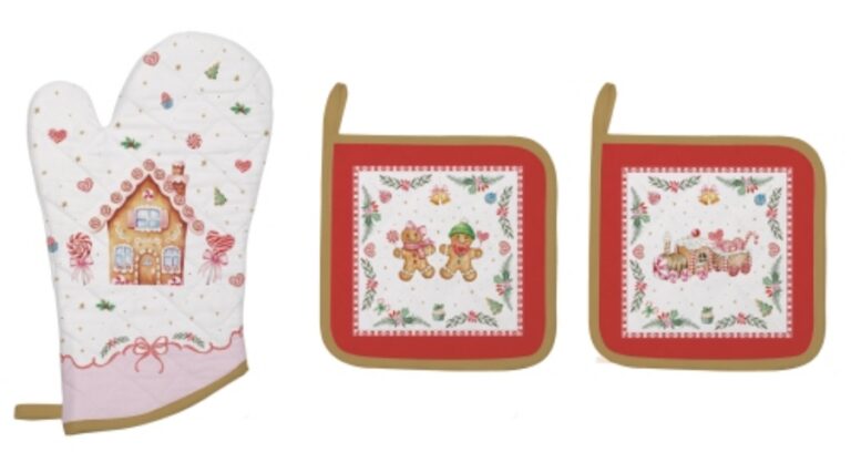 R2S.2630SWEC Edényalátét 2db 20x20cm+edényfogó kesztyű 20x30cm